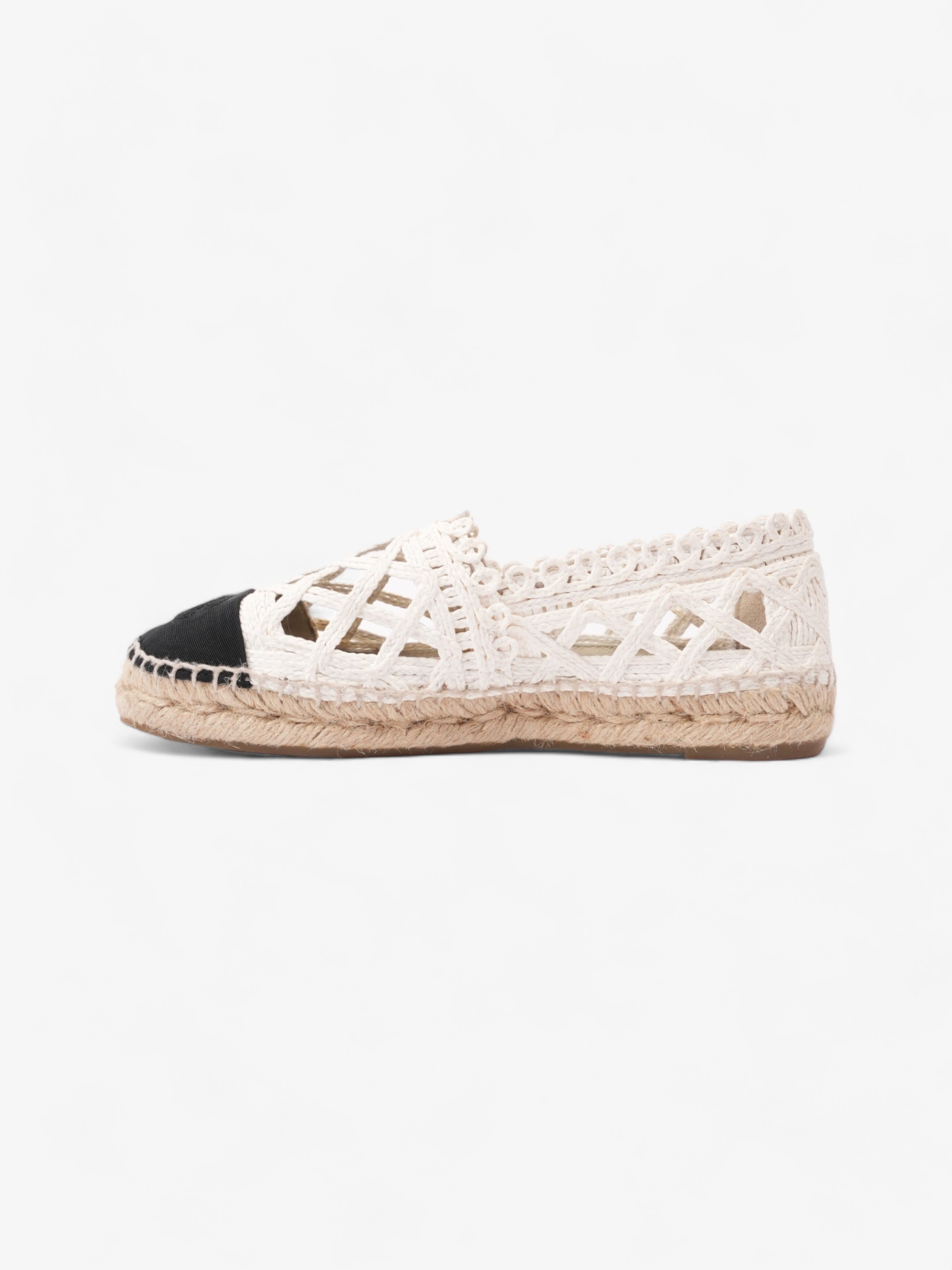 Chanel CC Espadrilles Black / White Lace EU 36 UK 3