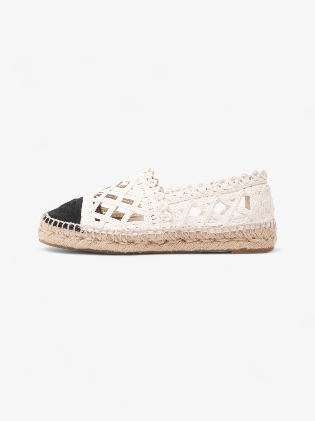 Chanel CC Espadrilles Black / White Lace EU 36 UK 3