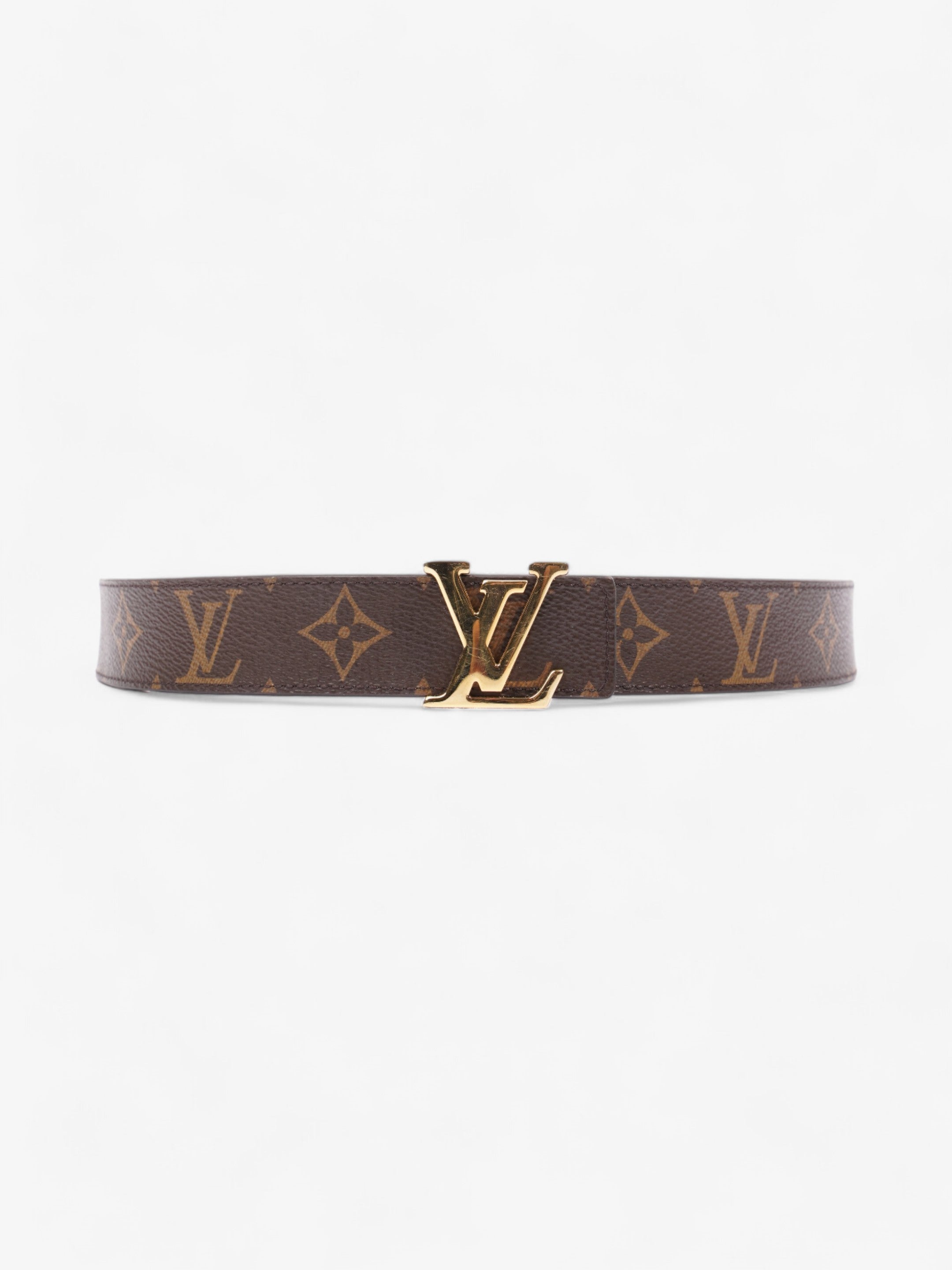Louis Vuitton LV Initiales Reversible Belt Monogram / Rose Ballerine Coated Canvas 85cm / 34"