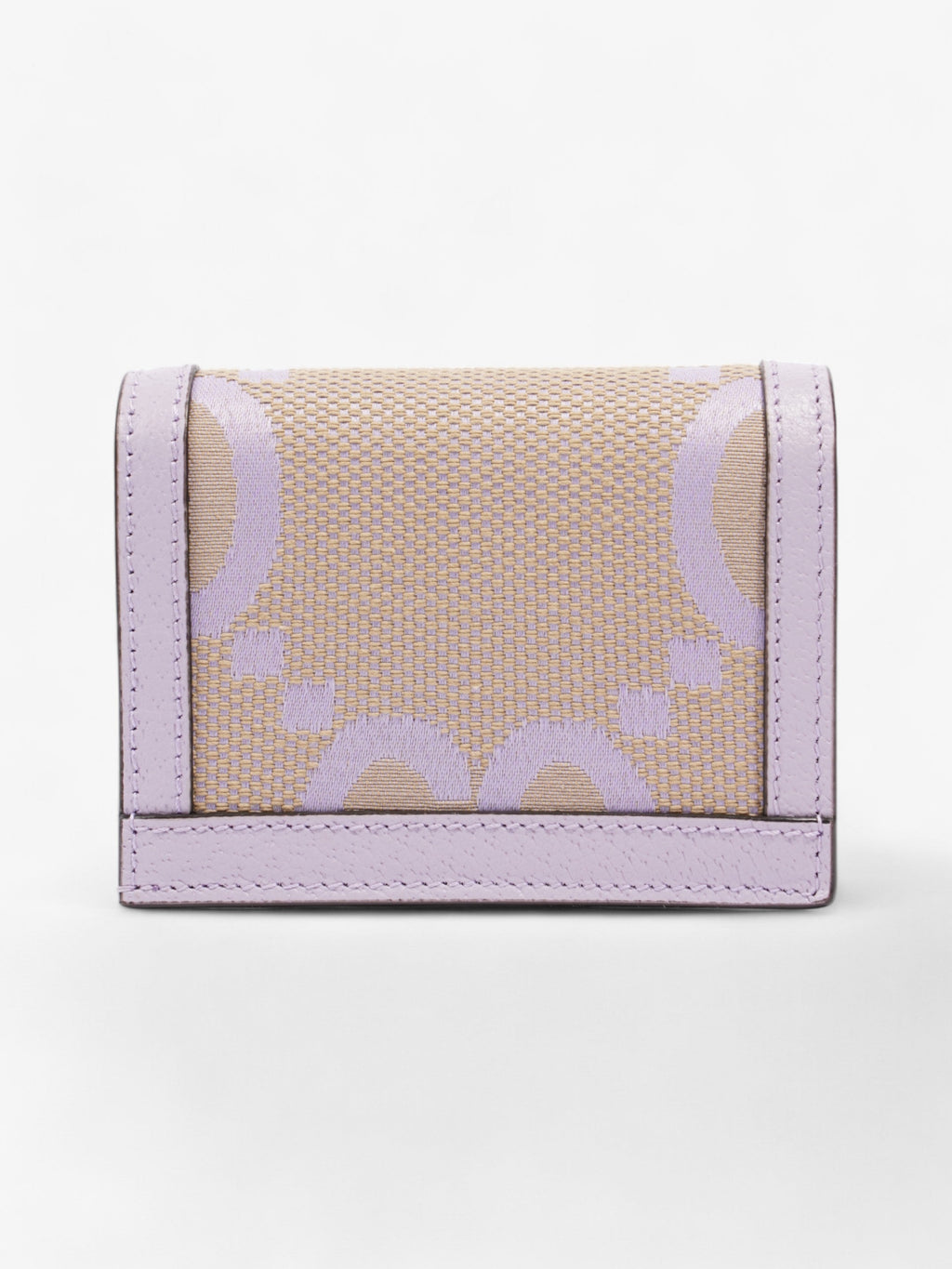 Gucci Jumbo GG Bi-Fold Wallet Lavender Canvas