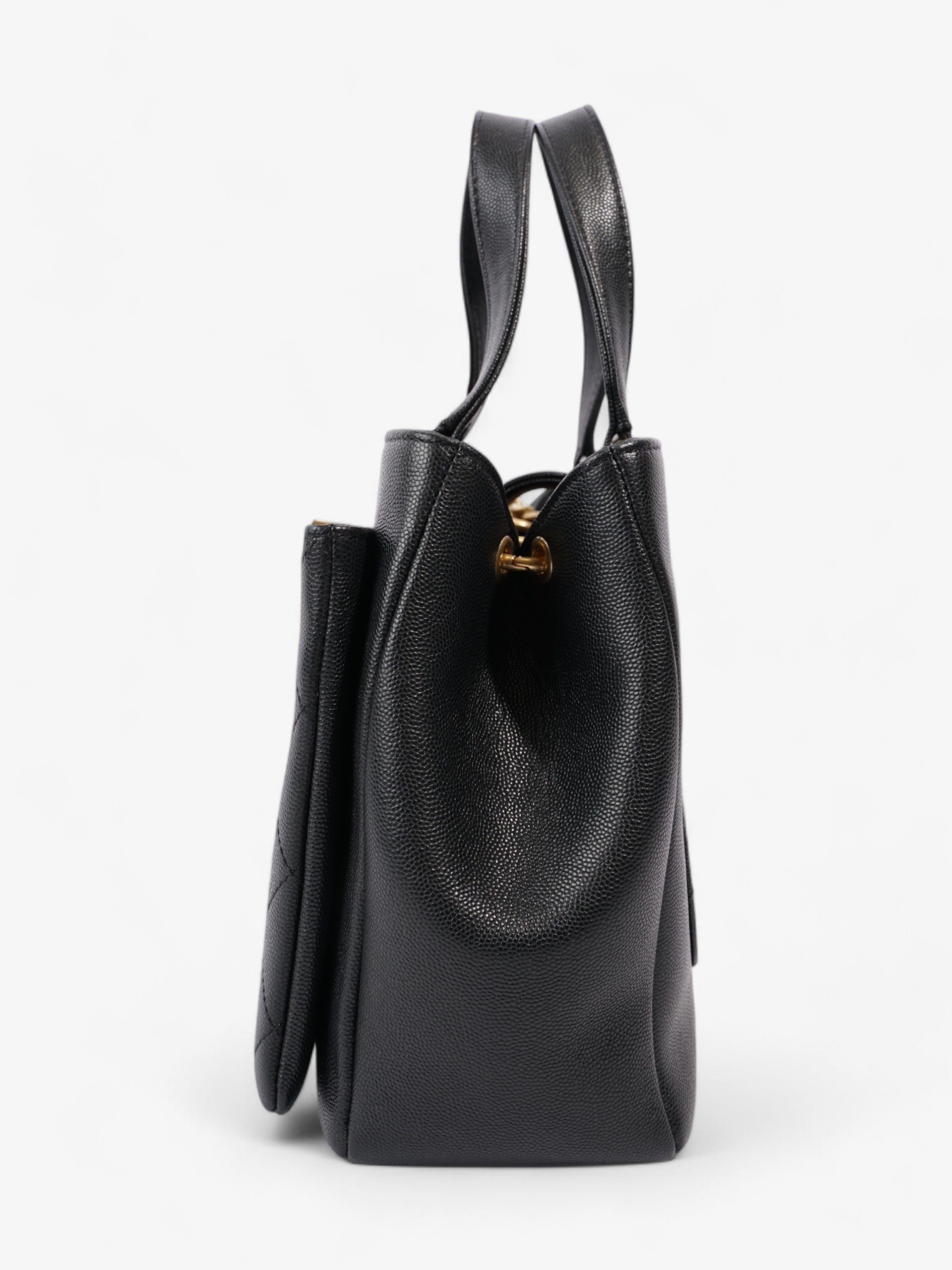 Chanel Framed Business Affinity Bag Black Caviar Leather
