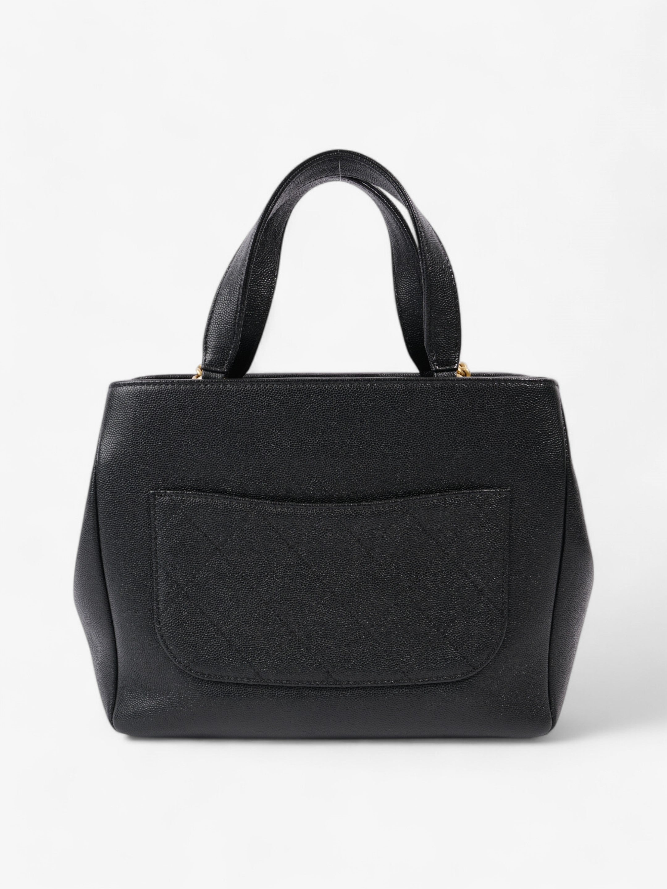 Chanel Framed Business Affinity Bag Black Caviar Leather