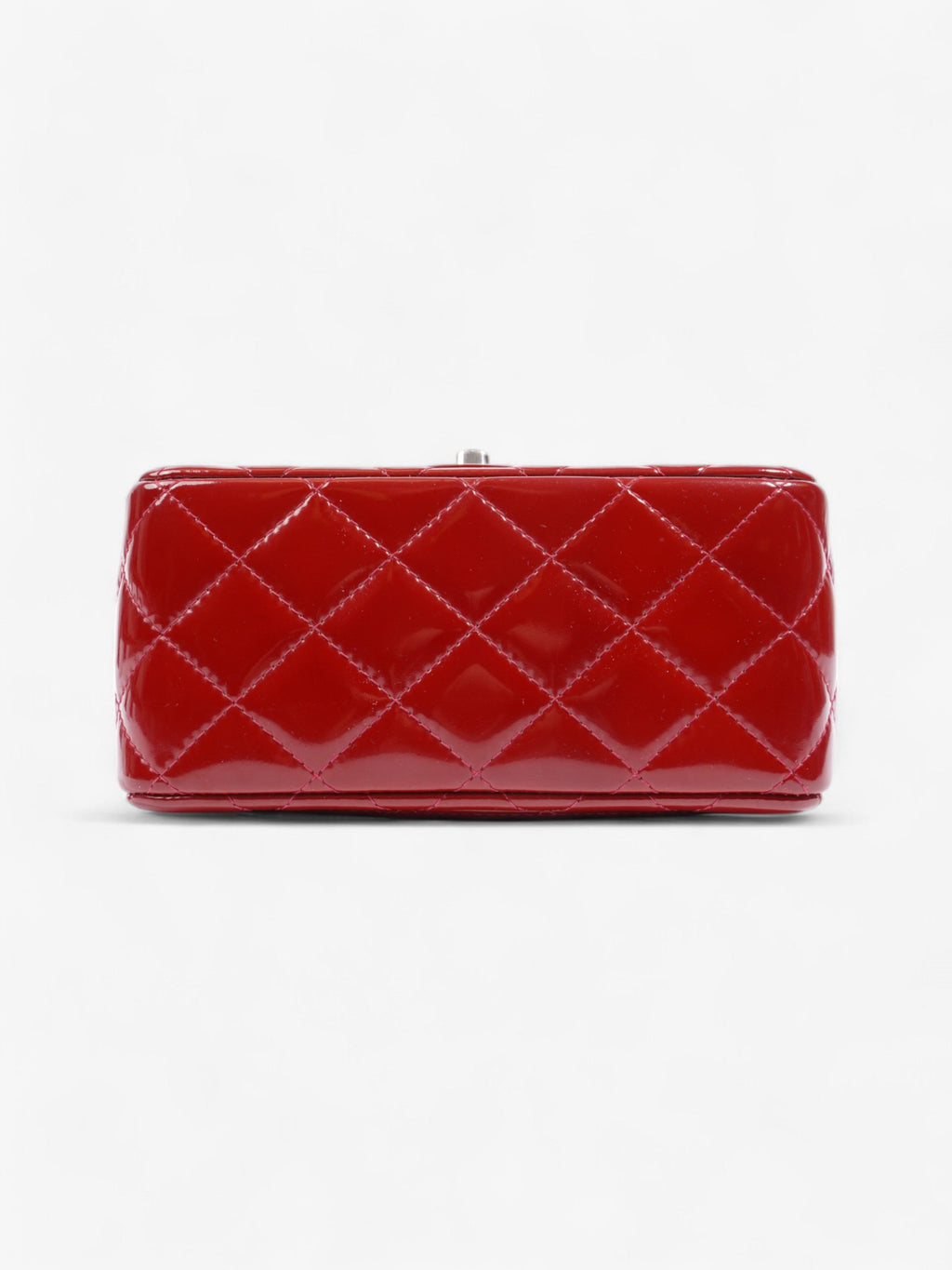 Chanel Classic Square Flap Red Patent Leather Mini
