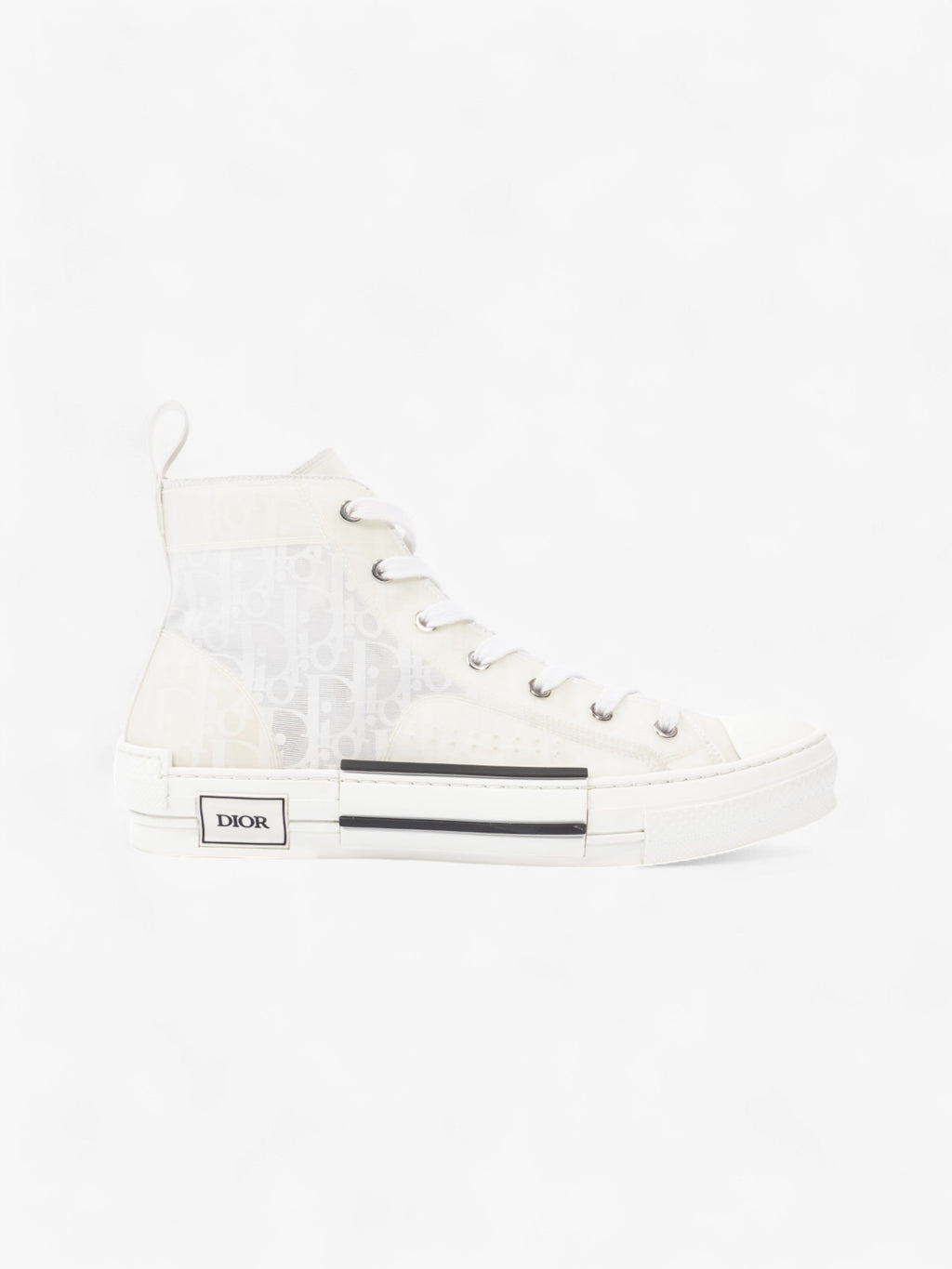 Christian Dior B23 High Top White Canvas EU 43.5 UK 9.5