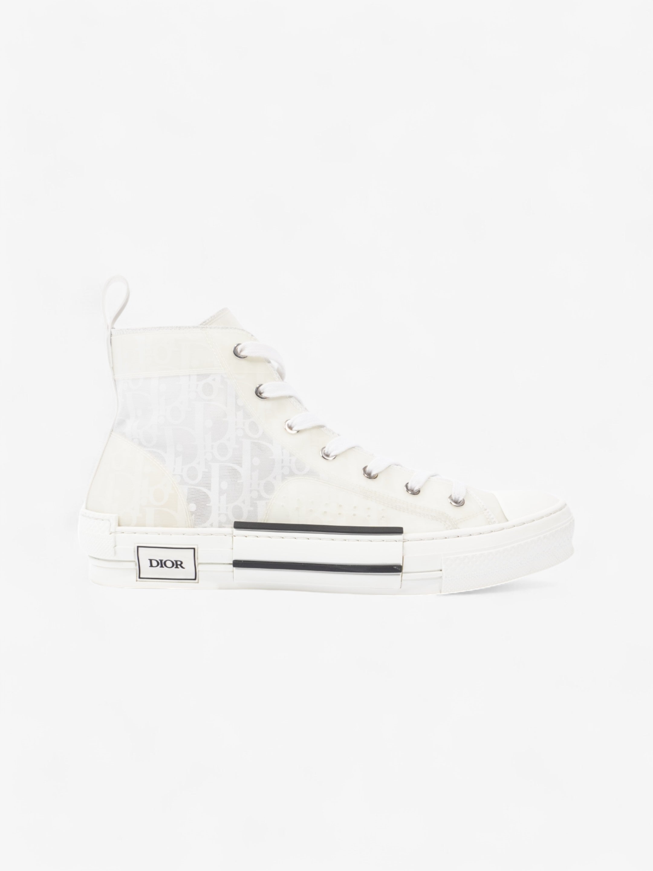 Christian Dior B23 High Top White Canvas EU 43.5 UK 9.5