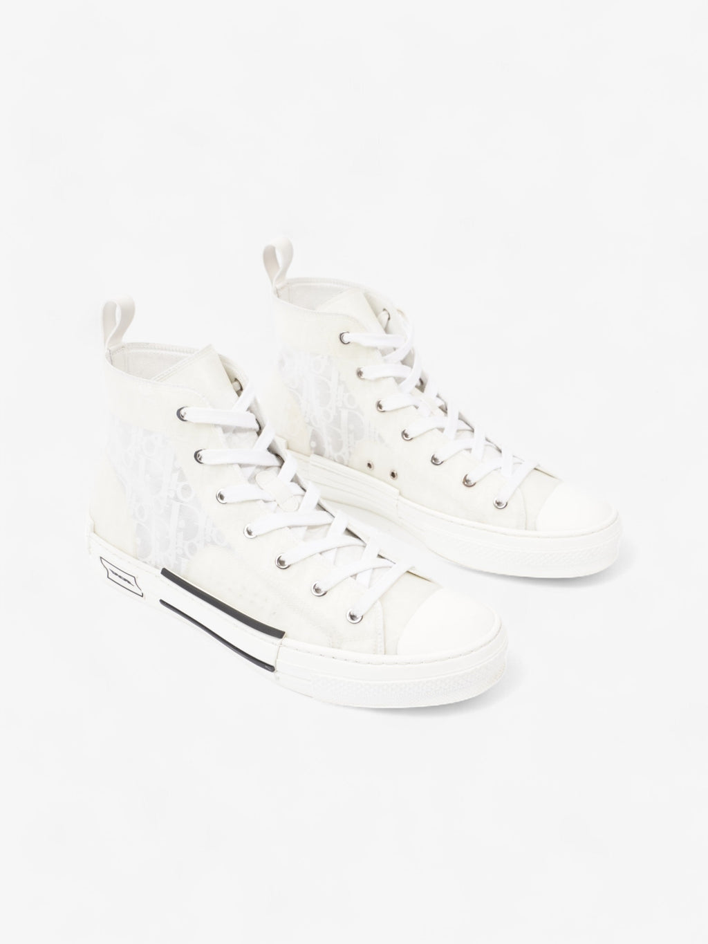 Christian Dior B23 High Top White Canvas EU 43.5 UK 9.5