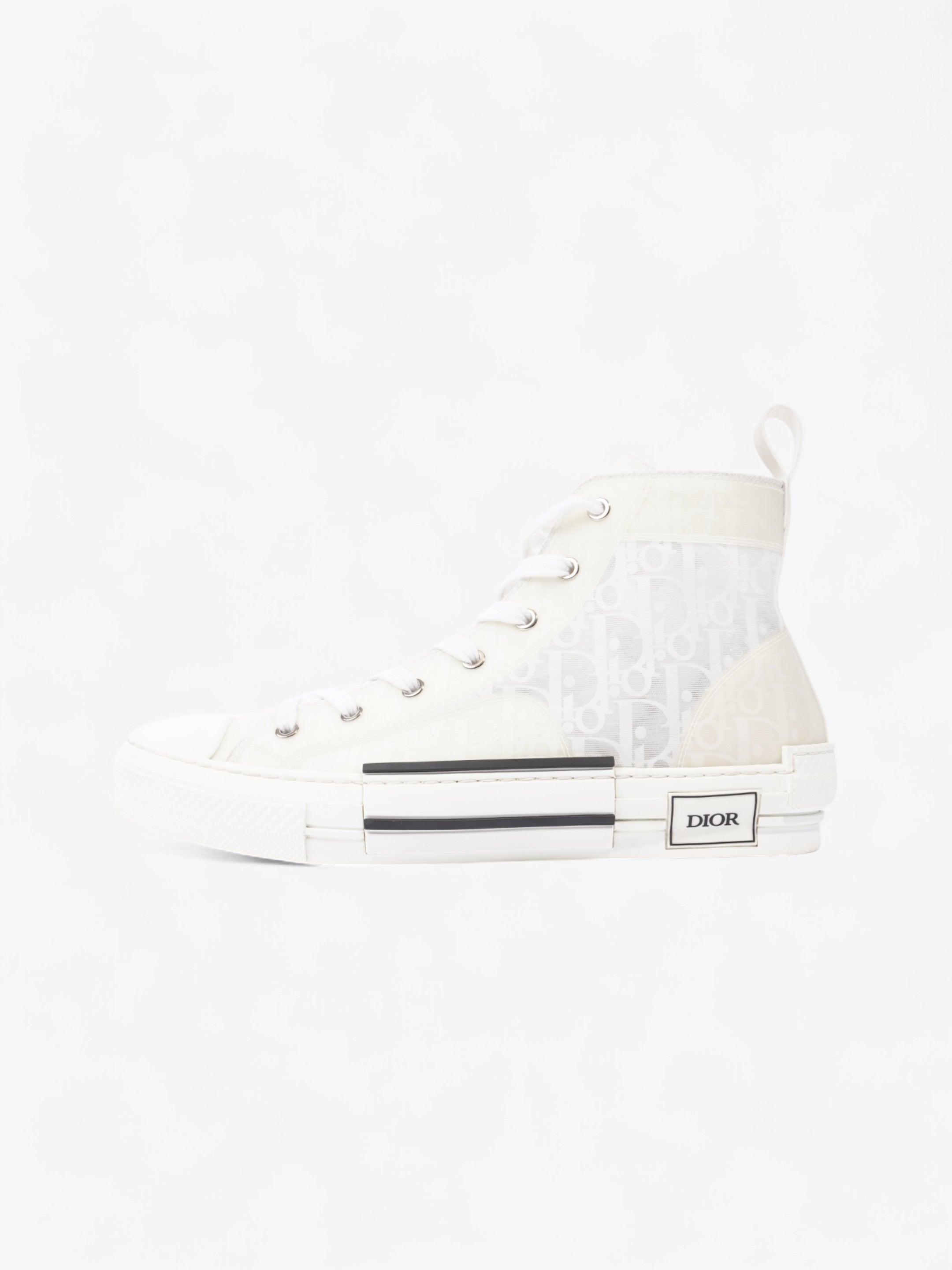 Christian Dior B23 High Top White Canvas EU 43.5 UK 9.5