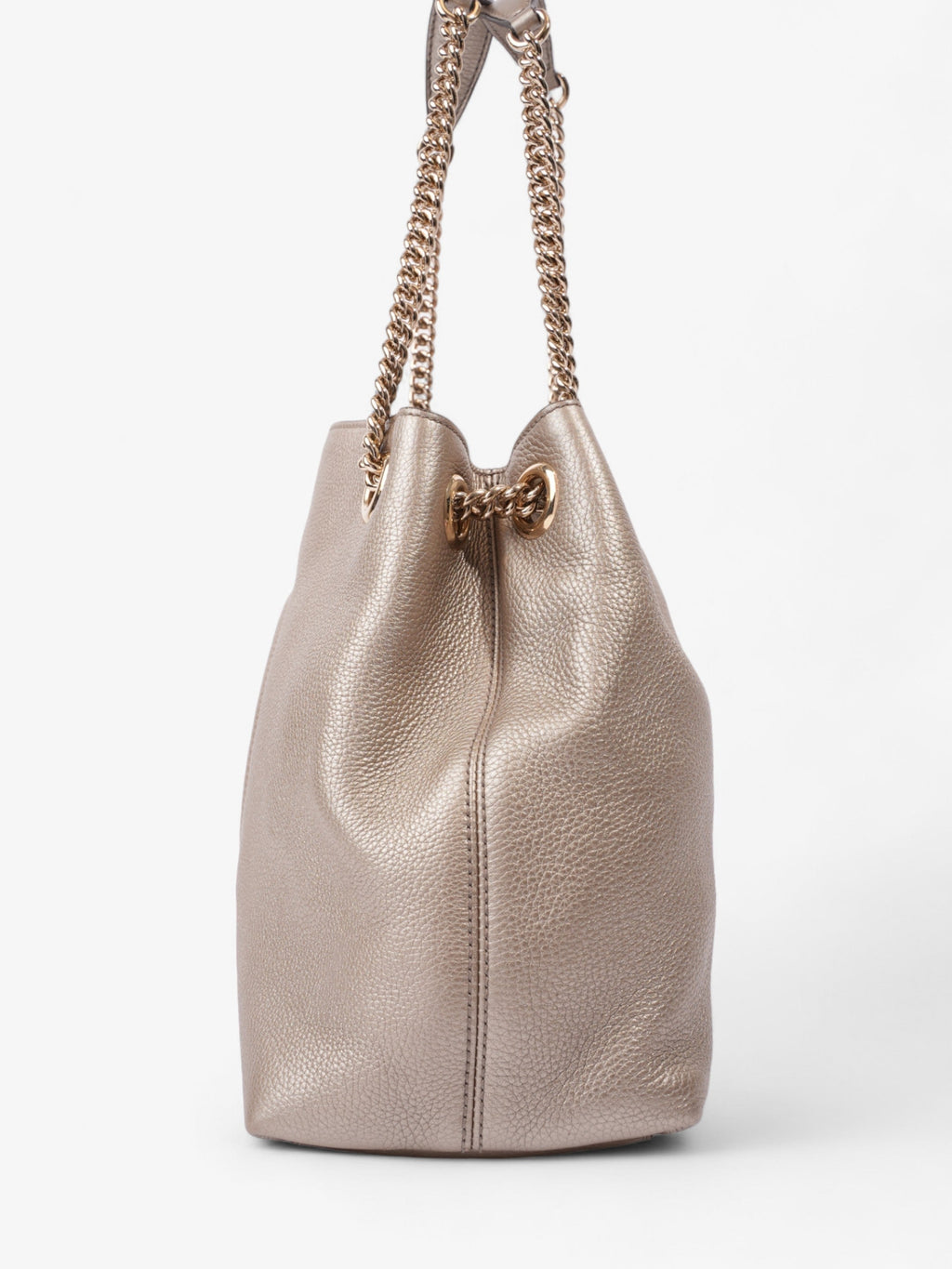 Gucci Soho Chain Tote Golden Beige Calfskin Leather Medium
