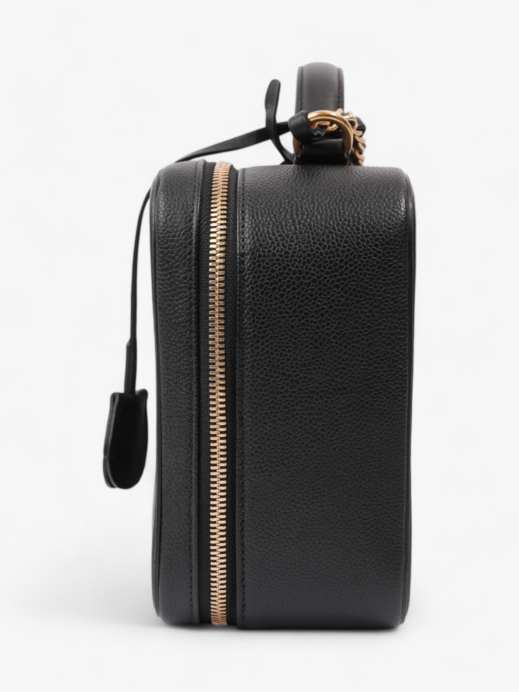 Chanel CC Vanity Case Black Caviar Leather