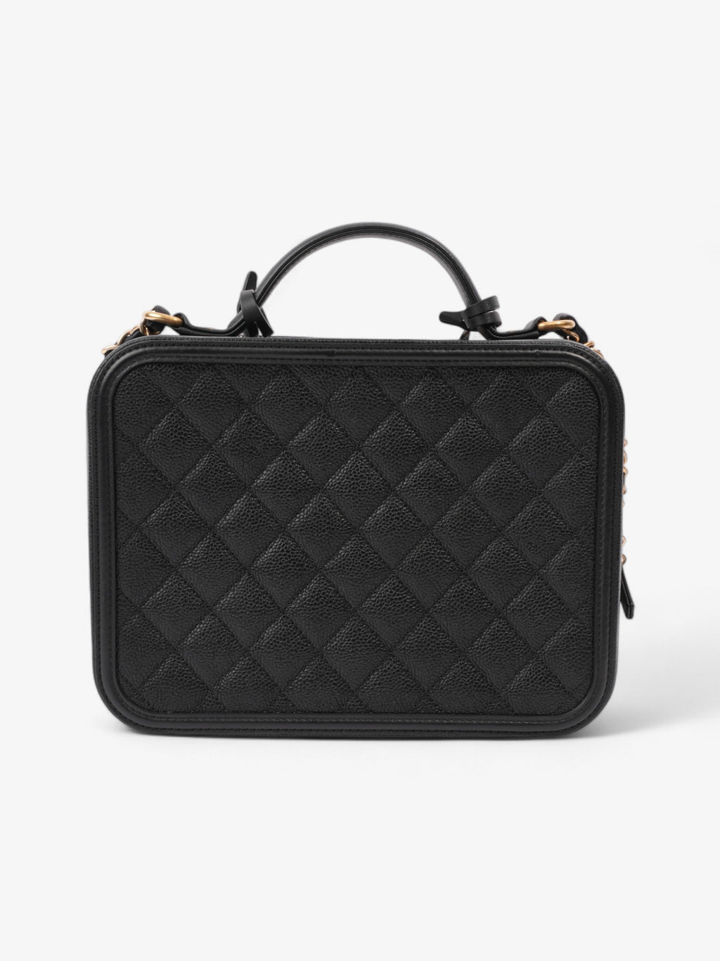 Chanel CC Vanity Case Black Caviar Leather