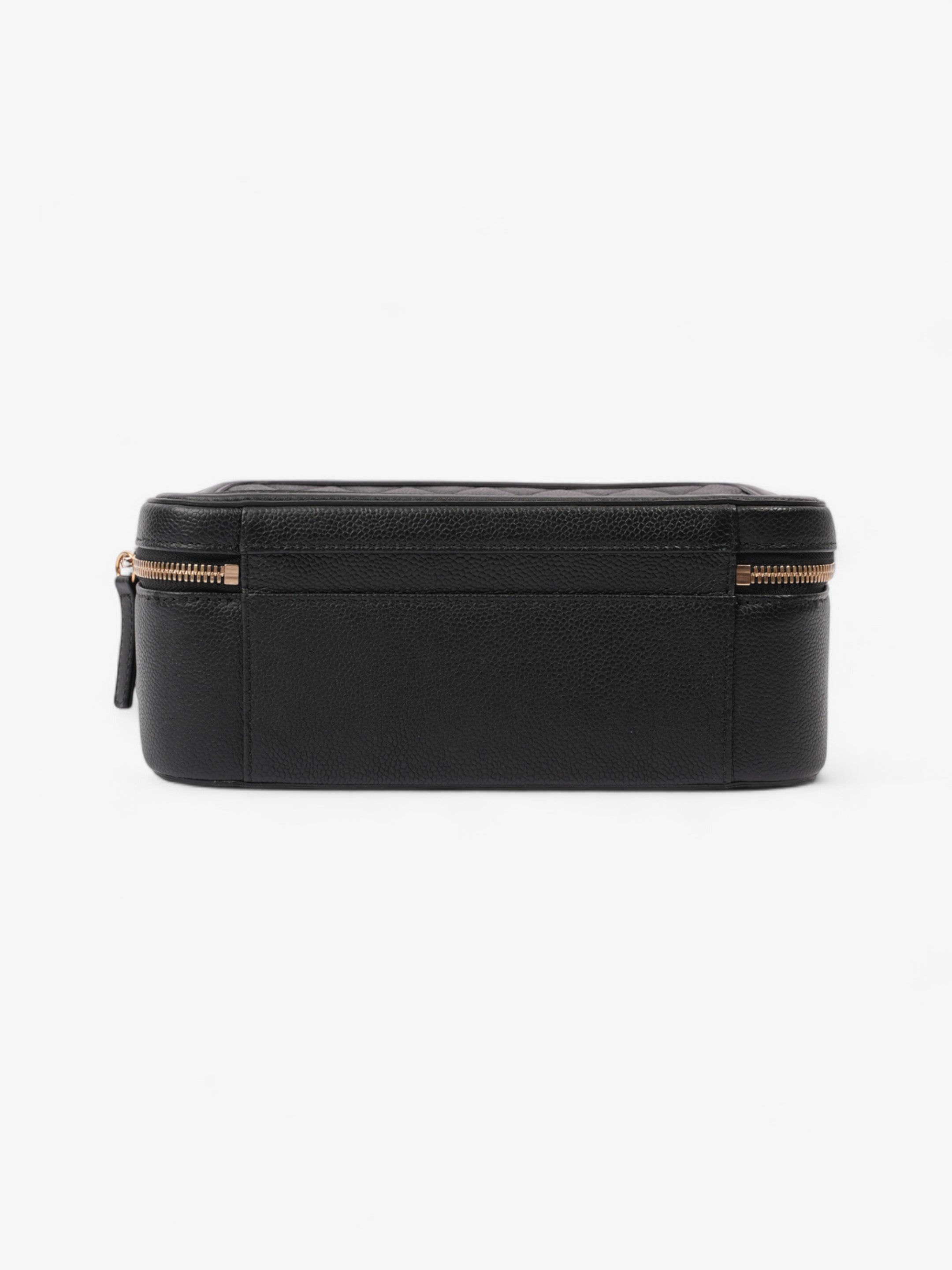 Chanel CC Vanity Case Black Caviar Leather