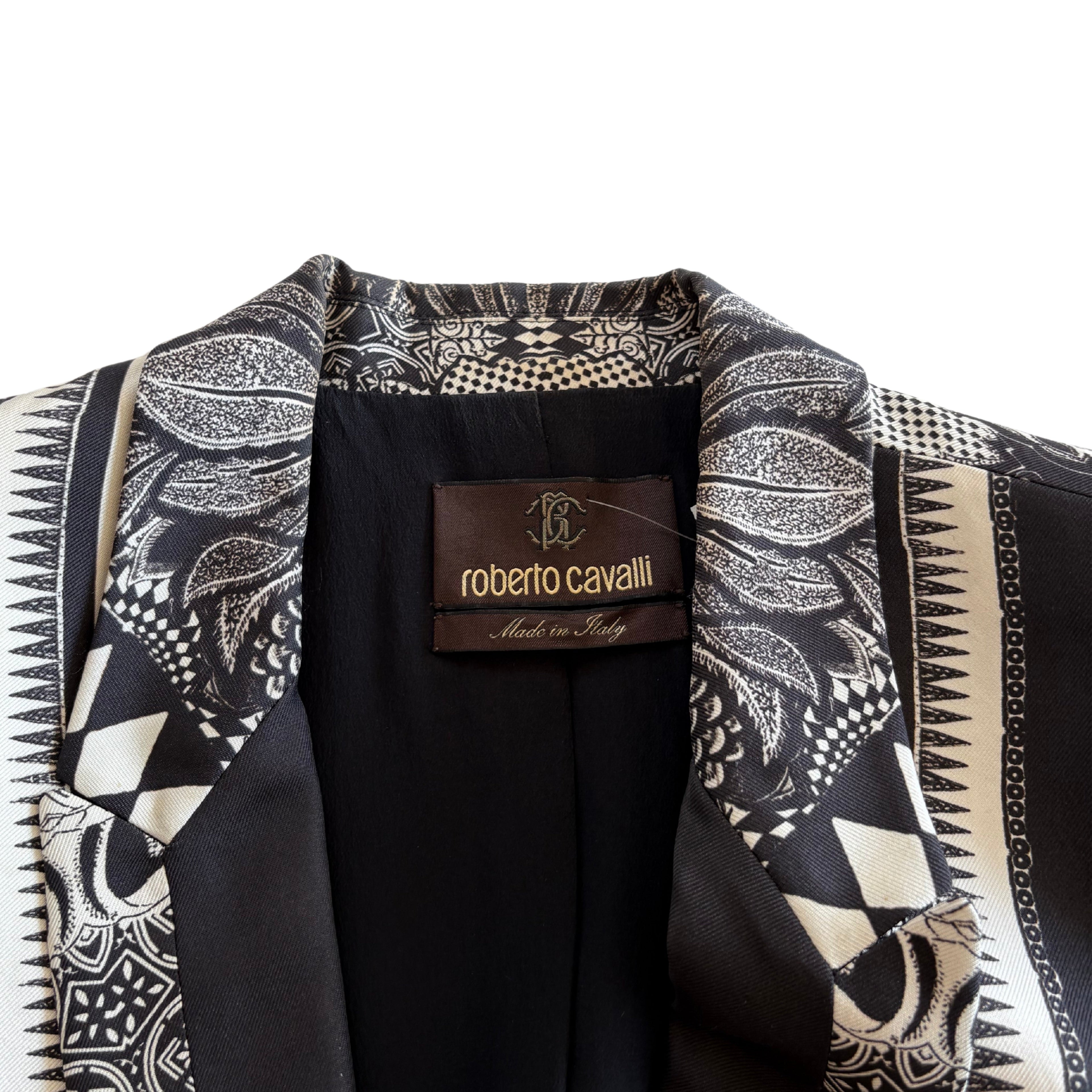 Roberto Cavalli Printed Blazer - Women's 44