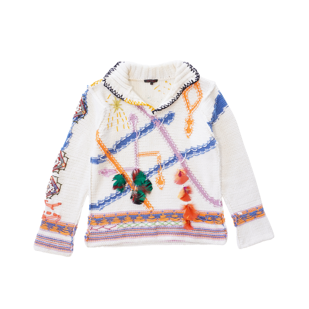 Roberto Cavalli 'S/S 2003 Feathers' Sweater - Men's M
