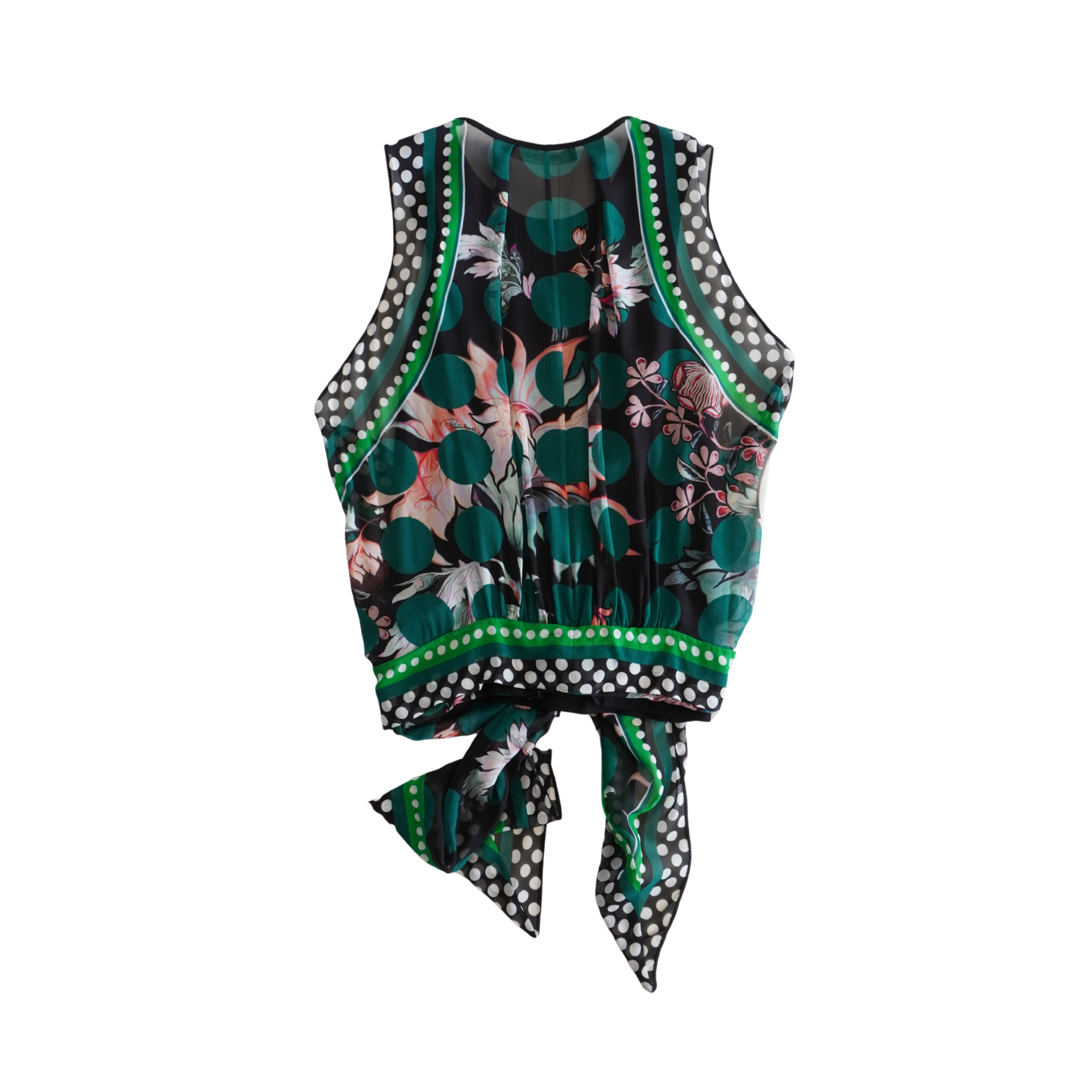 Roberto Cavalli Printed Silk Top - Women's 38