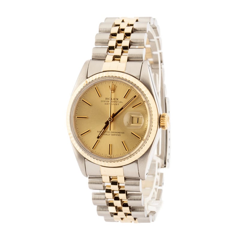 ROLEX DATEJUST 16013 36MM TWO-TONE WATCH