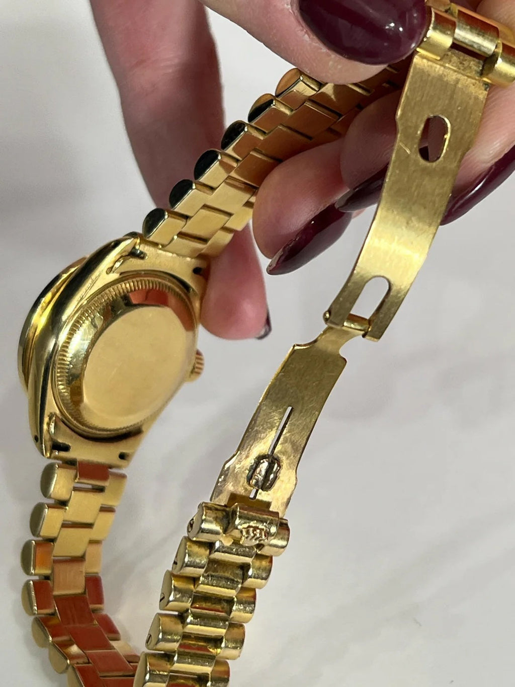 ROLEX PRESIDENTIAL 18K 28MM WITH CUSTOM AFTERMARKET DIAMOND AND EMERALD BEZEL MOP FACE