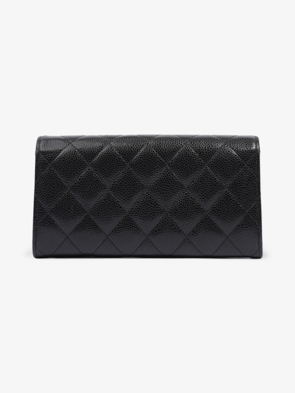 Chanel Classic Flap Wallet Black / Gold Caviar Leather