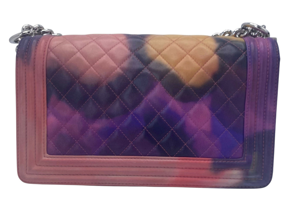 Chanel 15P Limited Edition ‘Flower Power’ Medium Lambskin Boy Flap Bag