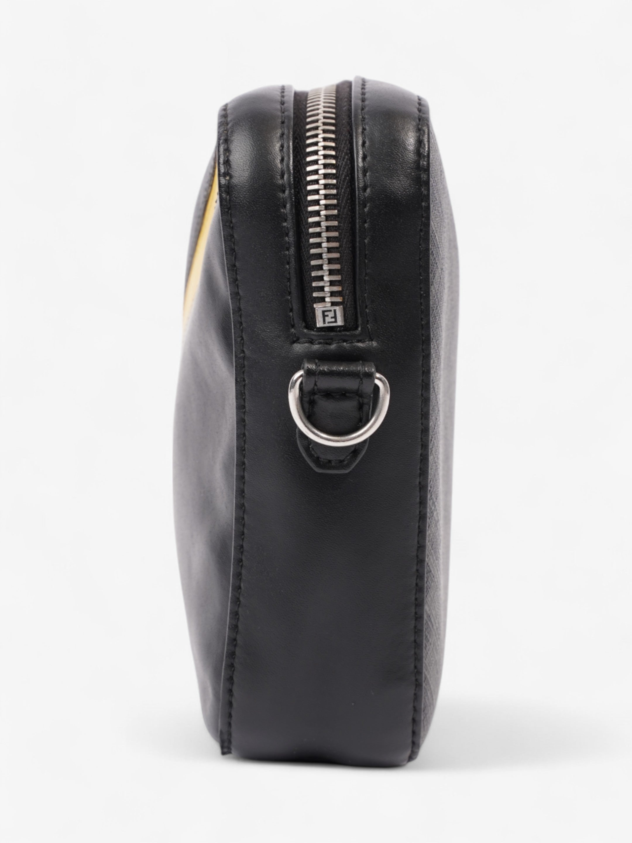 Fendi Camera Bag Black / Grey / Yellow Canvas