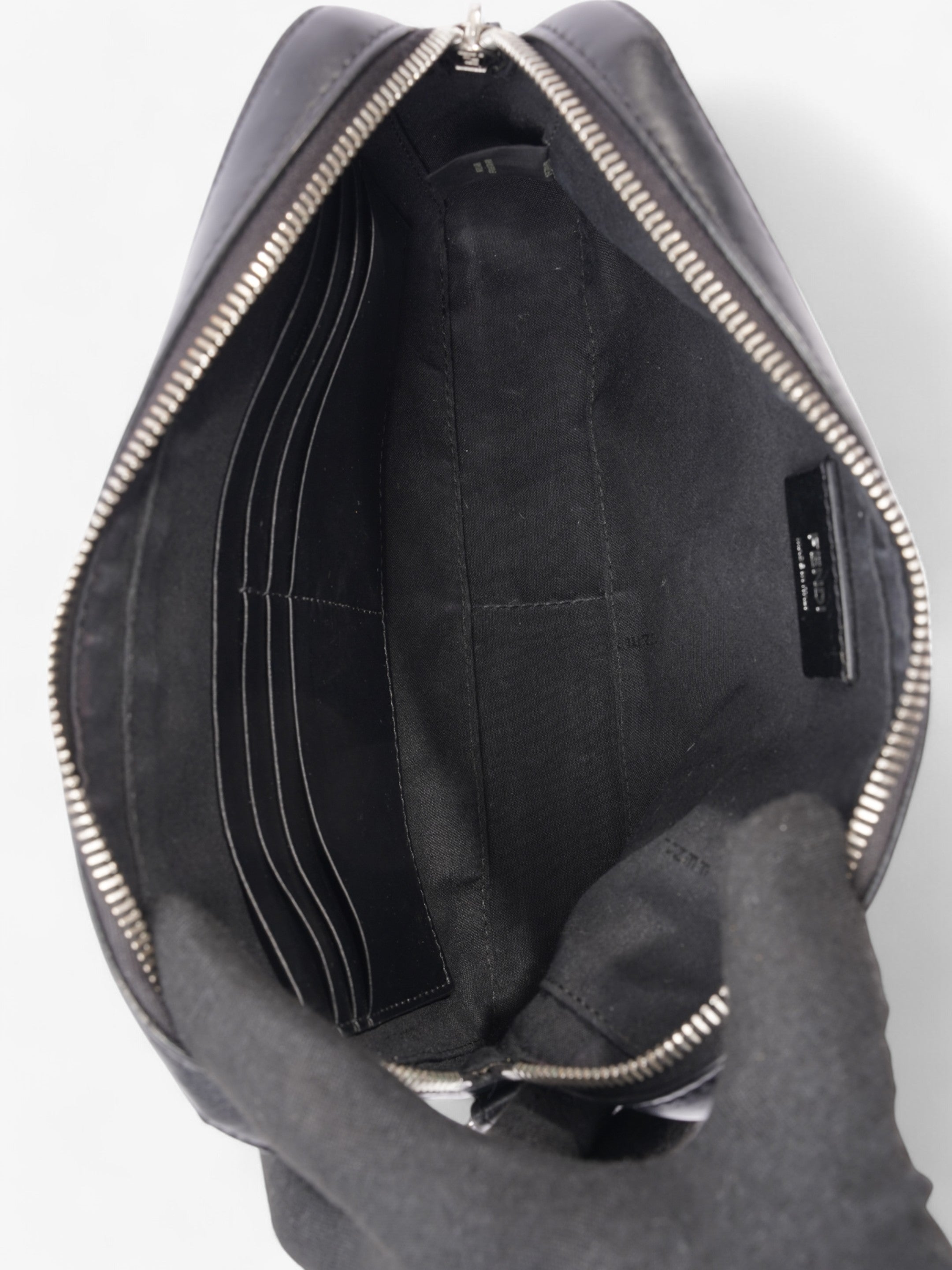 Fendi Camera Bag Black / Grey / Yellow Canvas