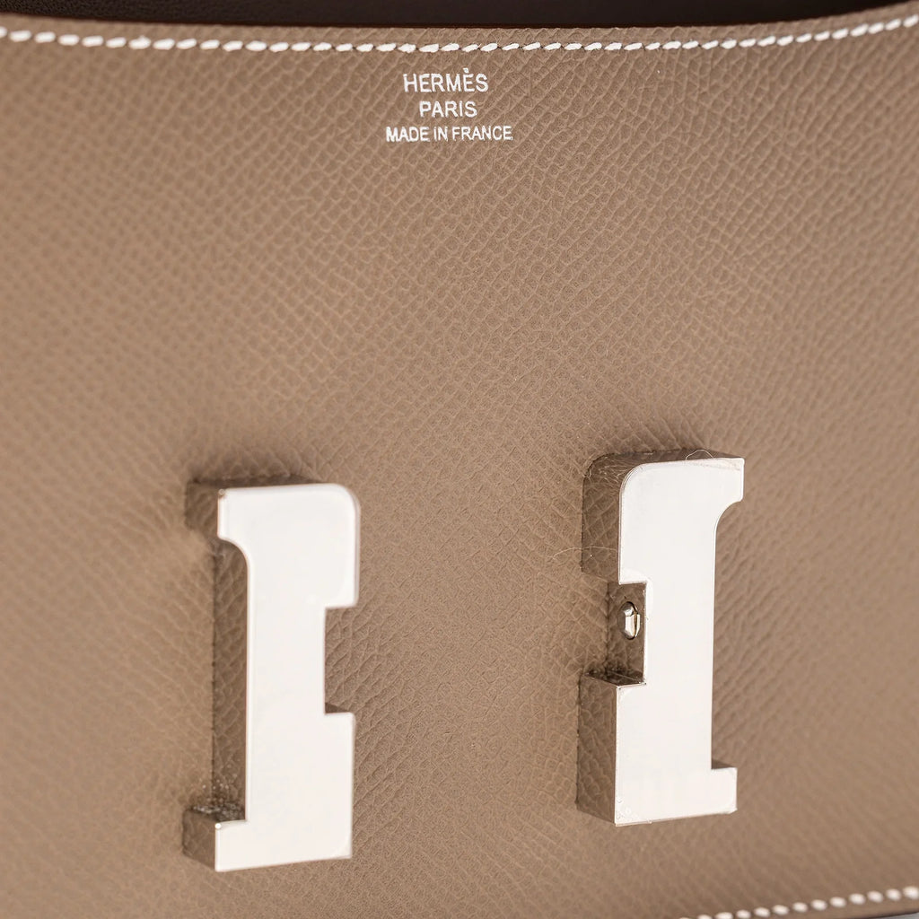 Hermès Constance Elan Etoupe Epsom Palladium Hardware