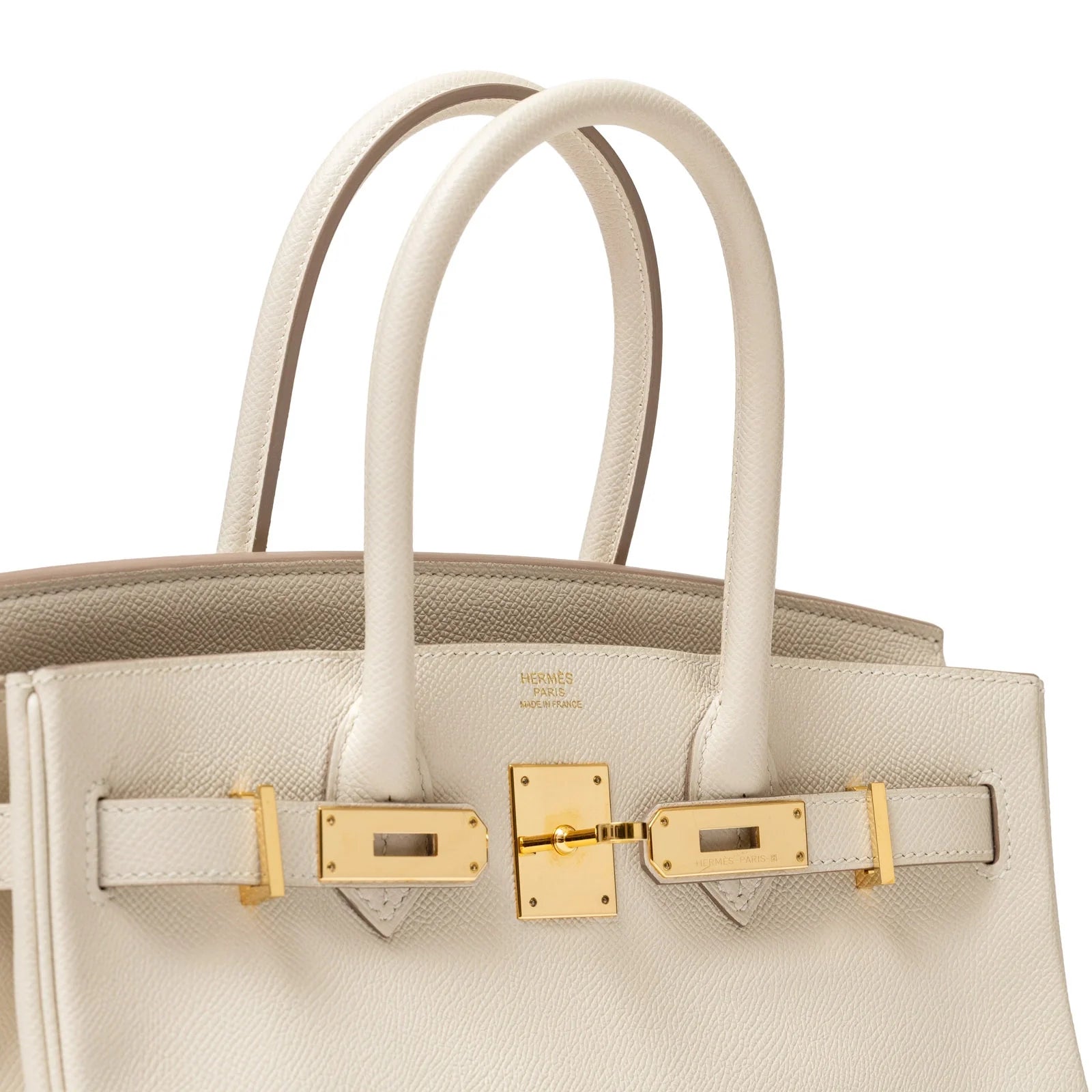 Hermès Birkin 30 Craie Epsom Gold Hardware