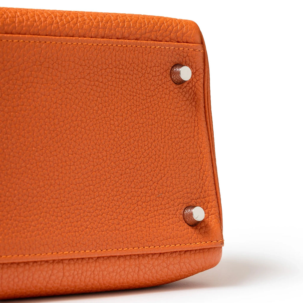 Hermès Kelly 35 Orange Togo Palladium Hardware