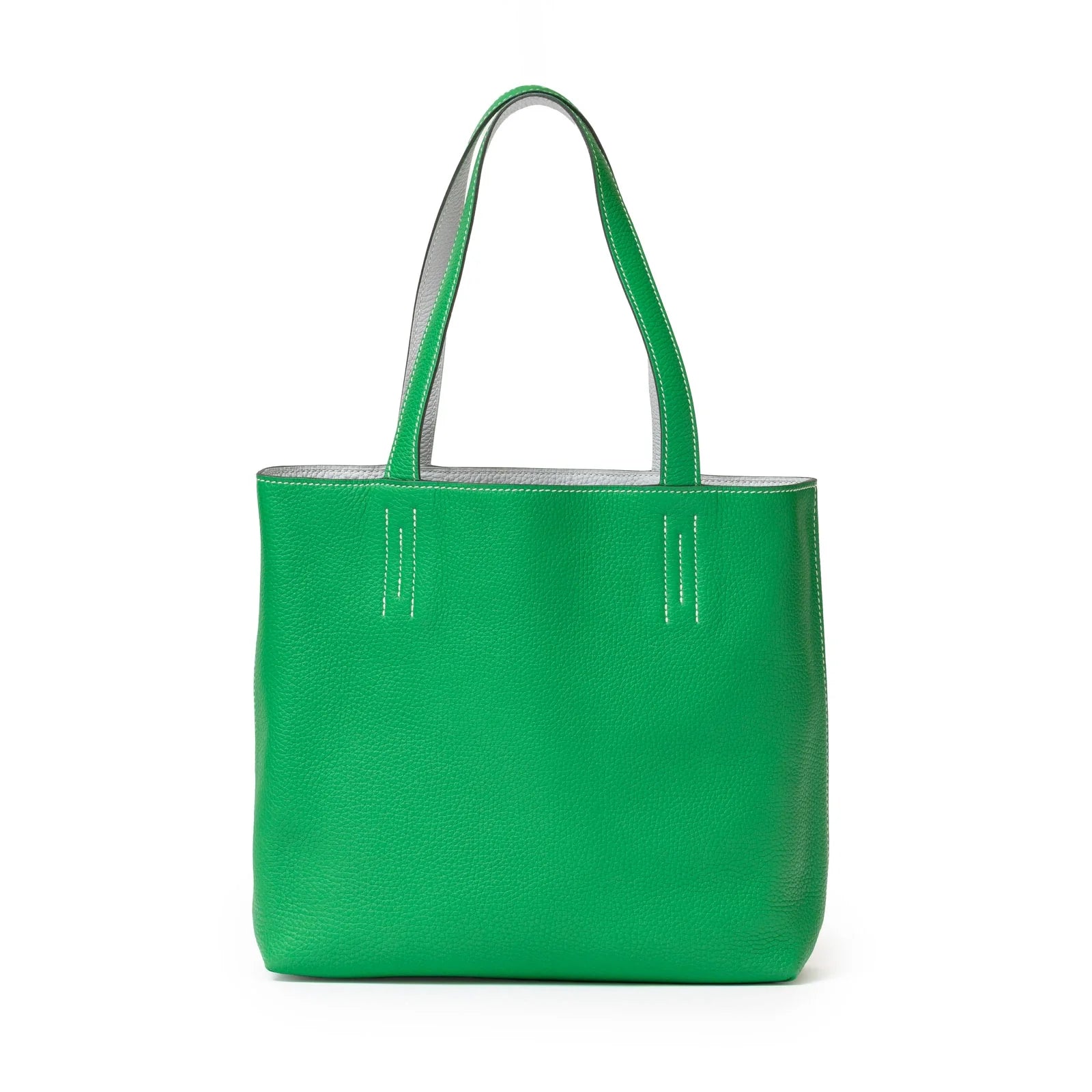 Hermès Double Sens 28 Blue/Vert Bicolor Clemence