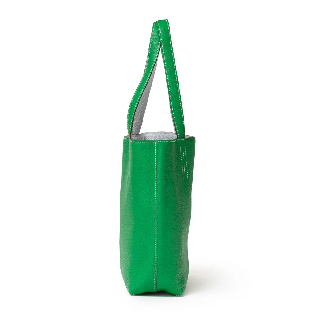 Hermès Double Sens 28 Blue/Vert Bicolor Clemence
