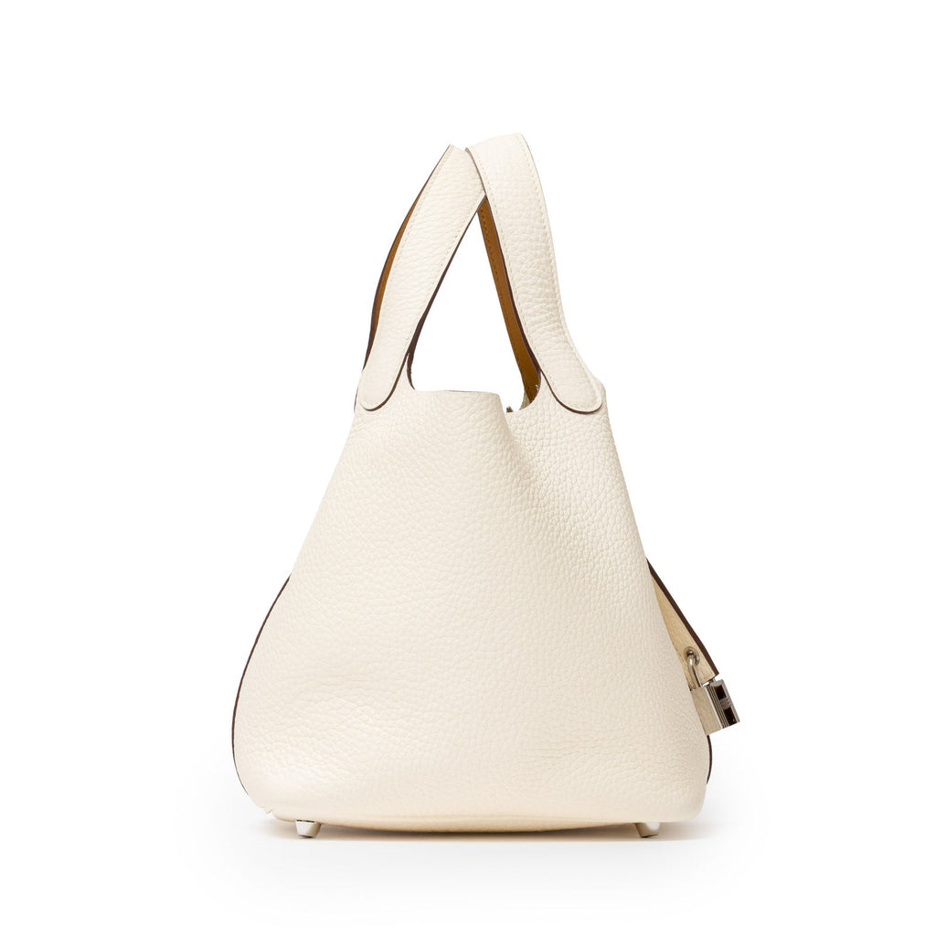 Hermès Picotin 18 Nata and Sesame Clemence/Swift Palladium Hardware