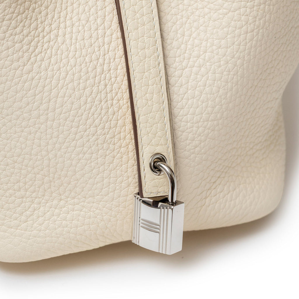 Hermès Picotin 18 Nata and Sesame Clemence/Swift Palladium Hardware