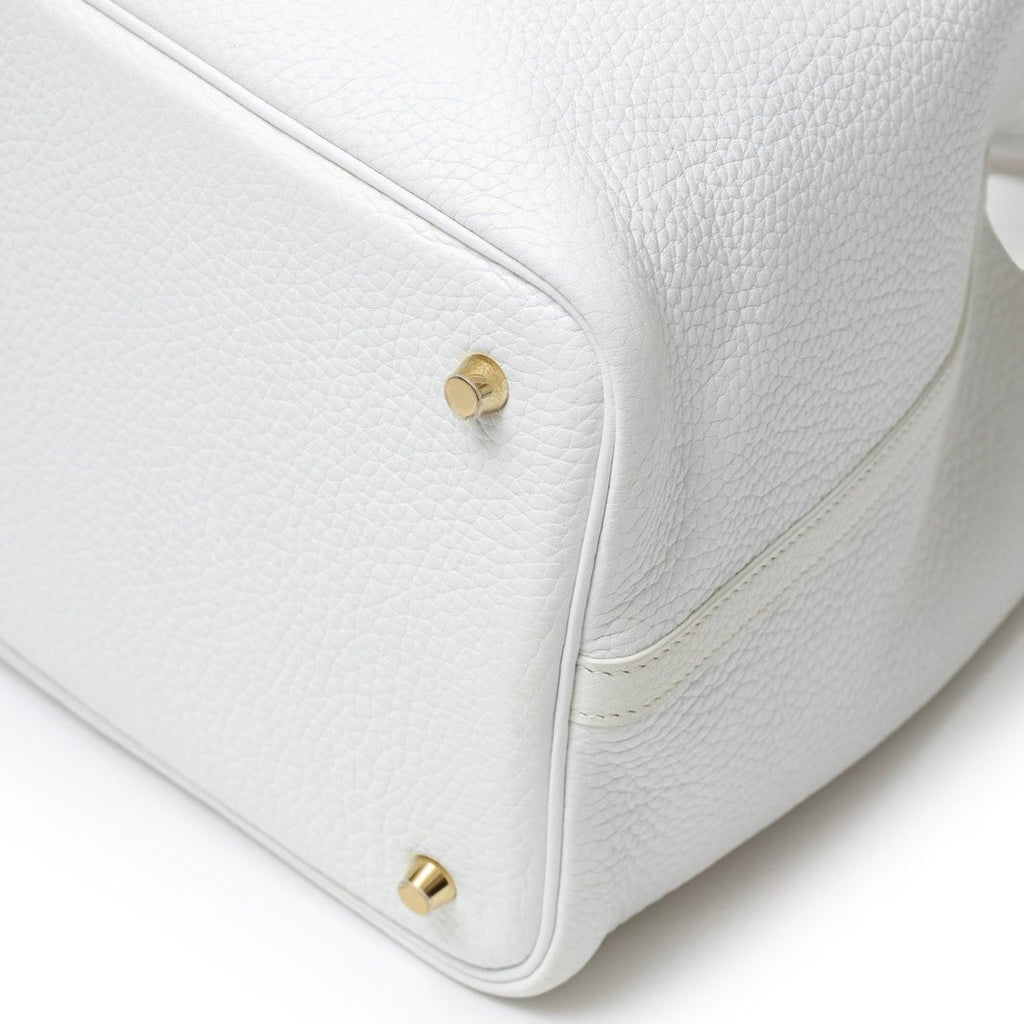 Hermès Picotin 22 New White Clemence Leather Hardware