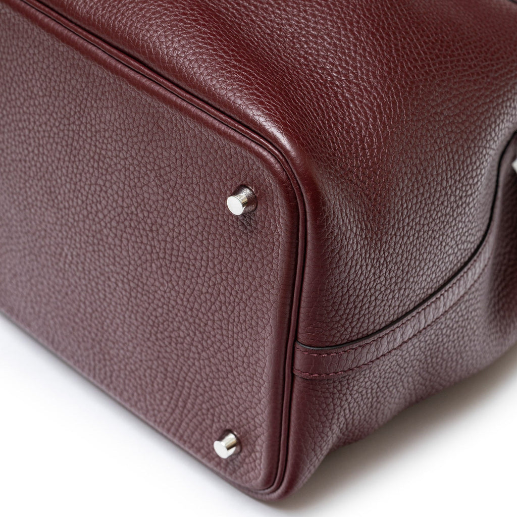 Hermès Picotin 22 Bordeaux Clemence Palladium Hardware