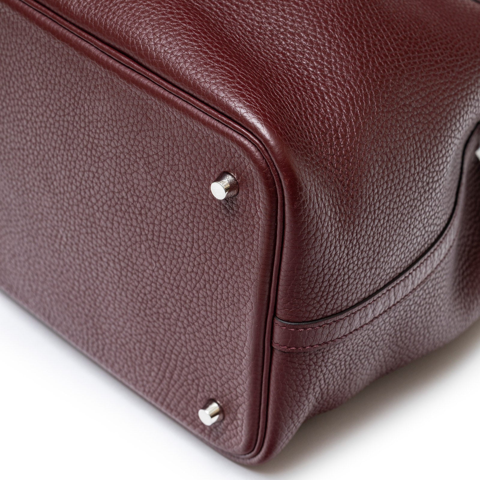 Hermès Picotin 22 Bordeaux Clemence Palladium Hardware