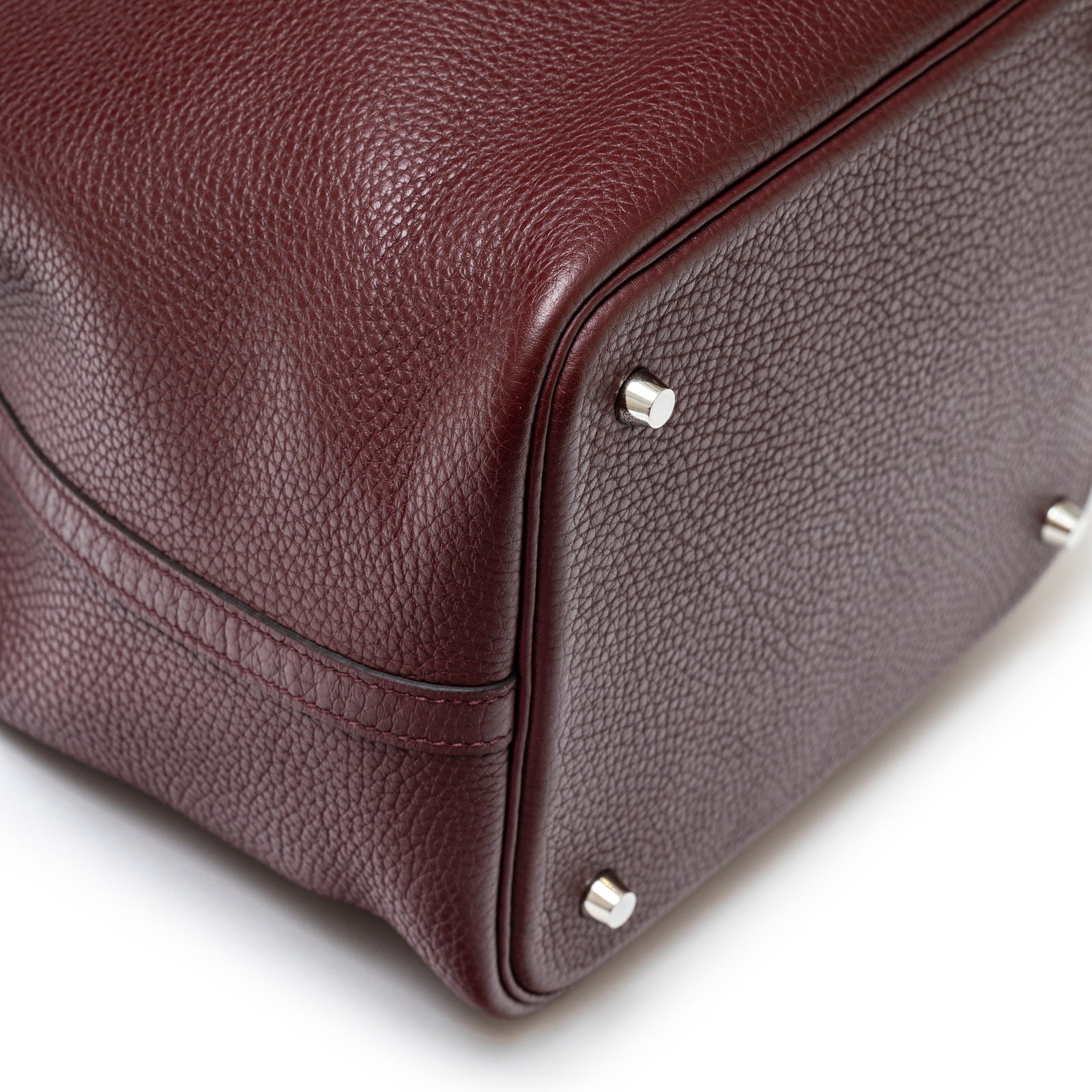 Hermès Picotin 22 Bordeaux Clemence Palladium Hardware