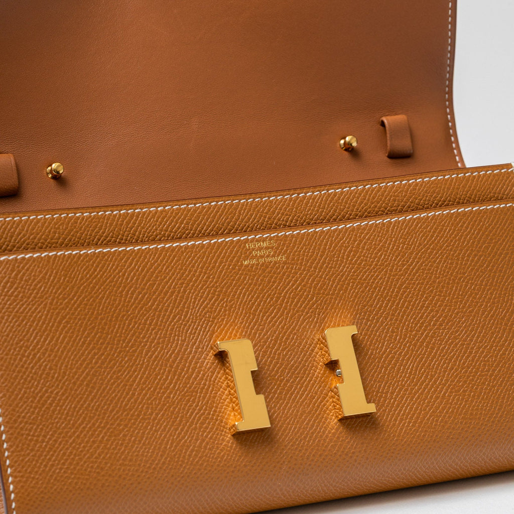 Hermès Constance To Go Gold Epsom Gold Hardware