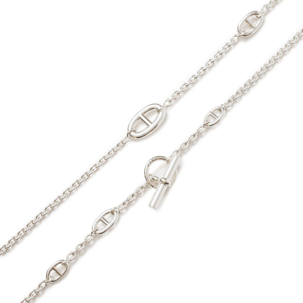 Hermès Farandole Long Necklace 120cm Silver Ag925