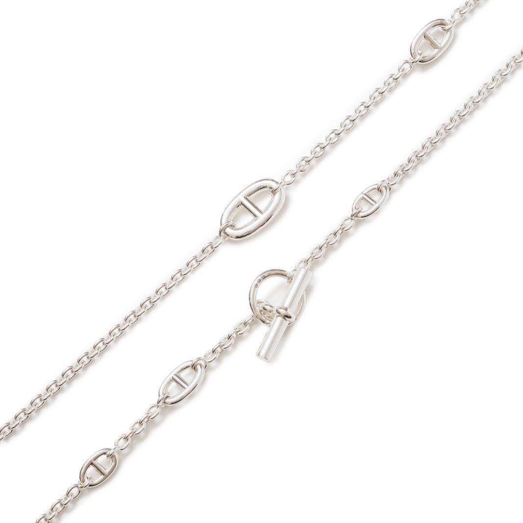 Hermès Farandole Long Necklace 120cm Silver Ag925