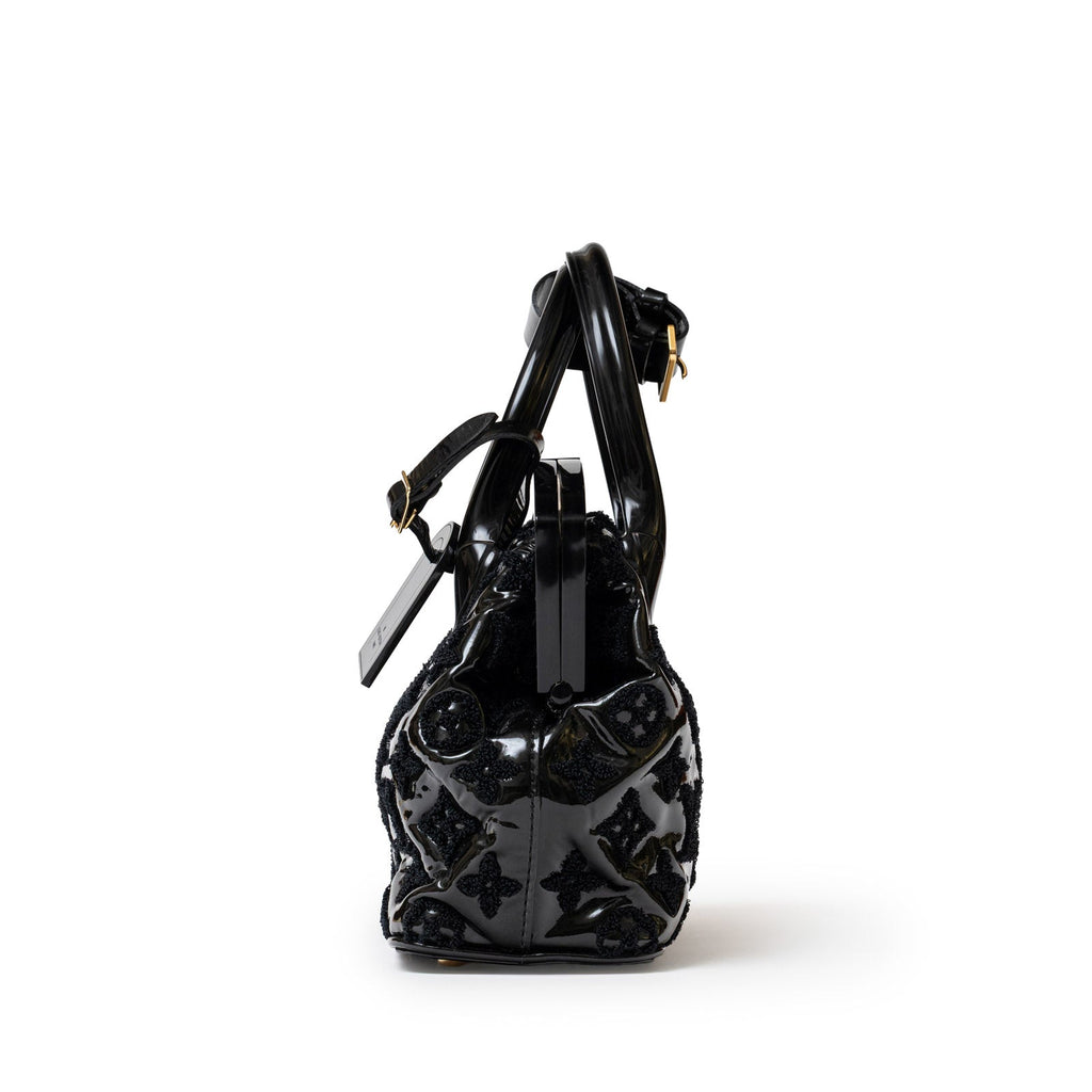Louis Vuitton Fascination Lockit BB Black Patent Lambskin Gold Hardware