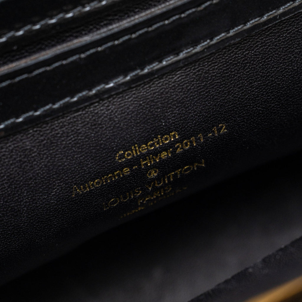 Louis Vuitton Fascination Lockit BB Black Patent Lambskin Gold Hardware