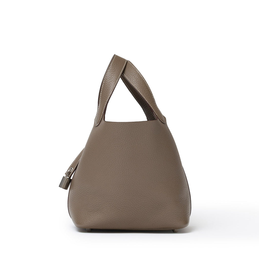 Hermès Picotin 18 Etoupe Clemence Palladium Hardware