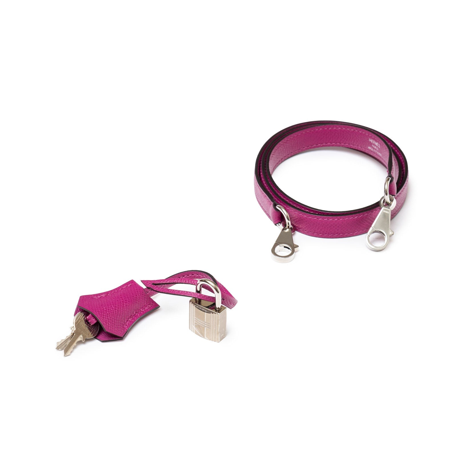 Hermès Kelly 28 Sellier Rose Pourpre Epsom Palladium Hardware