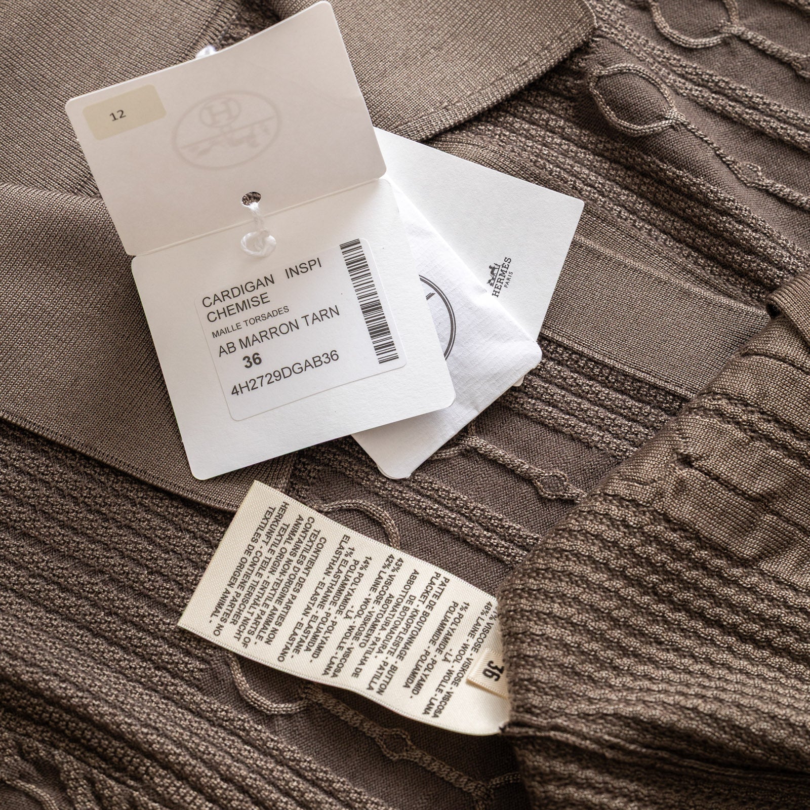 Hermès Inspiration Chemise igan Marron Tarn