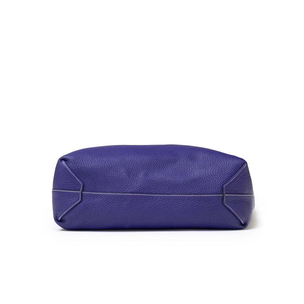 Hermès Double Sens Reversible Bicolor Shoulder Bag Clemence Violet/Blue