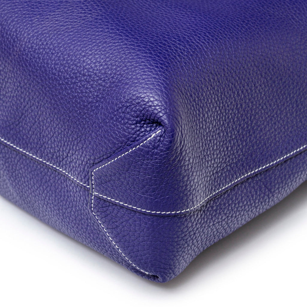 Hermès Double Sens Reversible Bicolor Shoulder Bag Clemence Violet/Blue