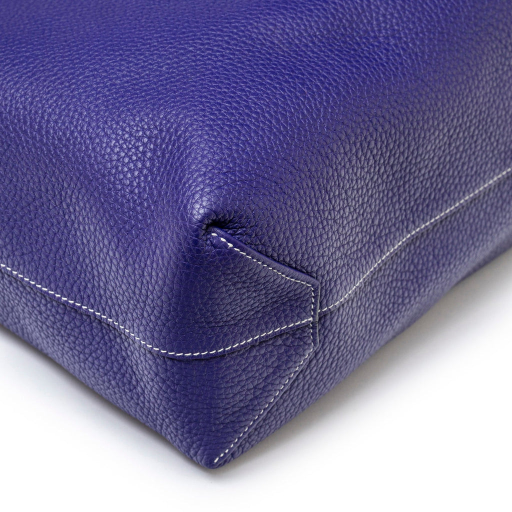 Hermès Double Sens Reversible Bicolor Shoulder Bag Clemence Violet/Blue