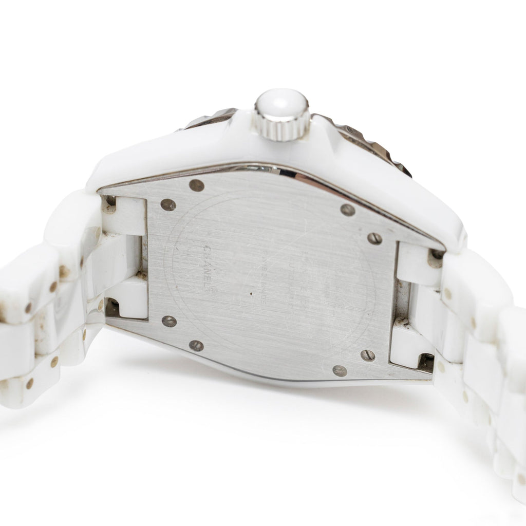 Chanel J12 38mm Ceramic White Pink Sapphire Automatic Watch