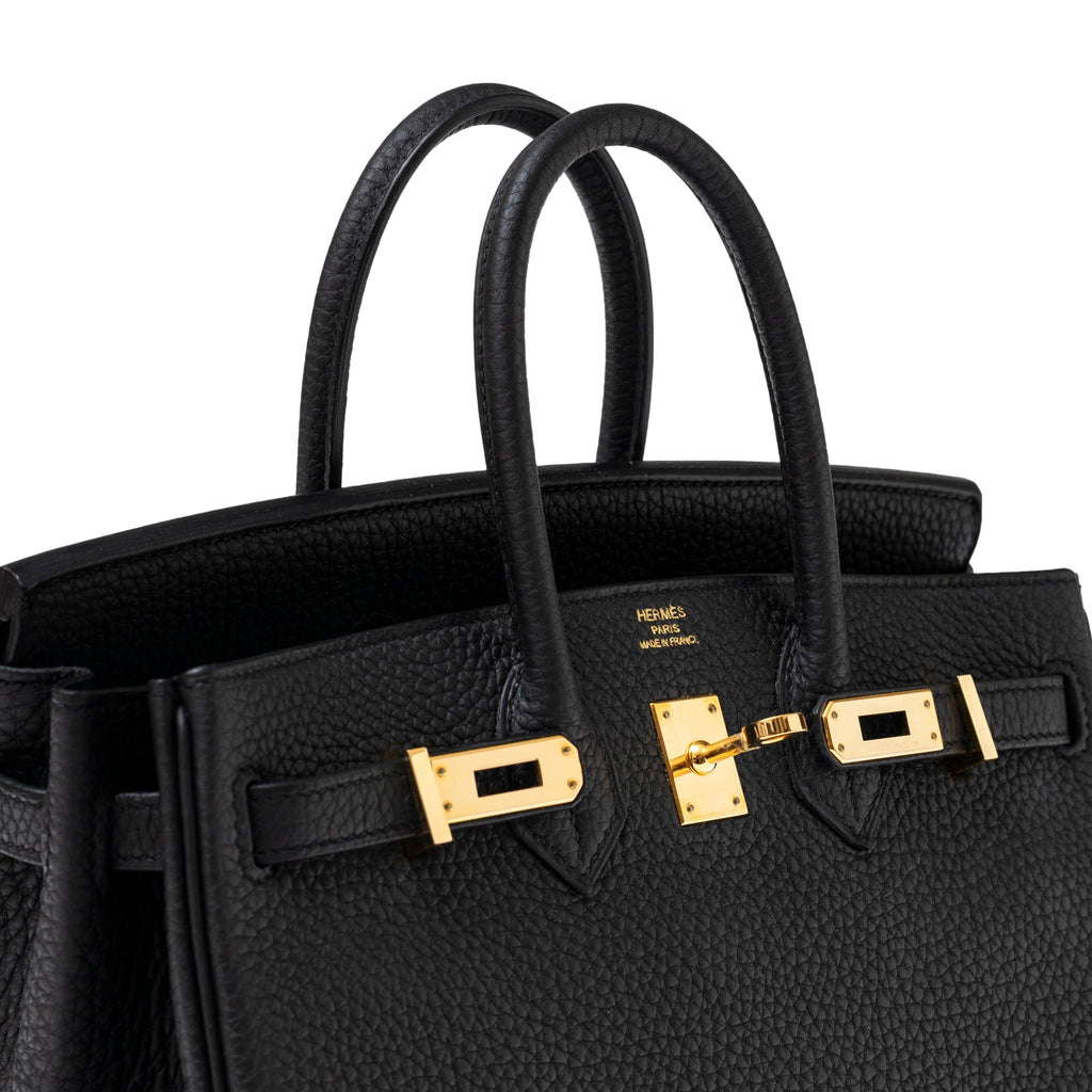 Hermès Birkin 25 Black Togo Gold Hardware