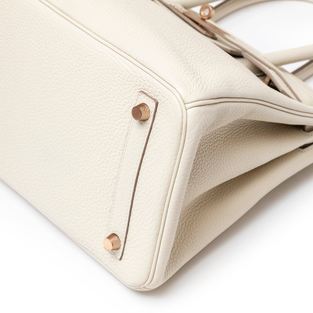 Hermès Birkin 30 Craie Togo Rose Gold Hardware