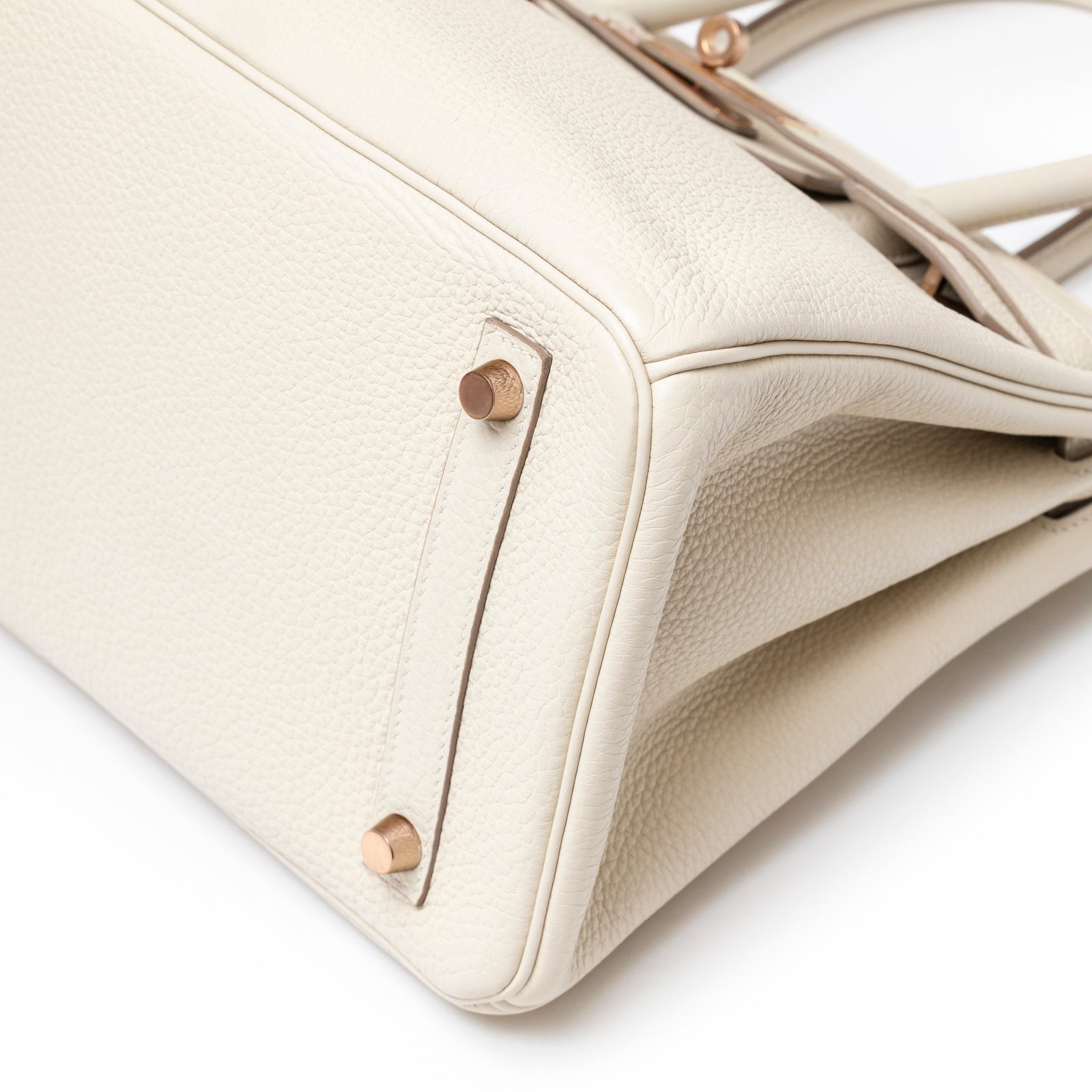Hermès Birkin 30 Craie Togo Rose Gold Hardware